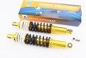 Амортизатор задний к-кт JWBP JH/CB/CG L-335 мм d-60 мм (втулка 12 мм втулка 10 мм) с двойной пружиной регулируемый чёрный корпус желтый - фото 1