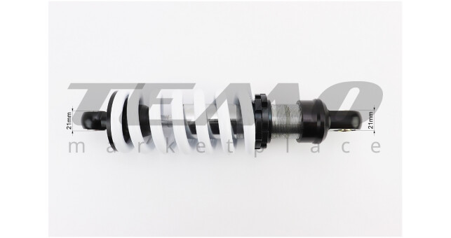 Амортизатор задній моно NC L-260 мм d-67 мм (втулка 10 мм втулка 10 мм) регульований білий - фото 3