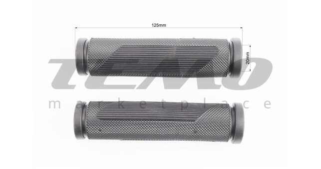 Ручки руля SPELLI 125 мм, чёрные SBG-692 - фото 3