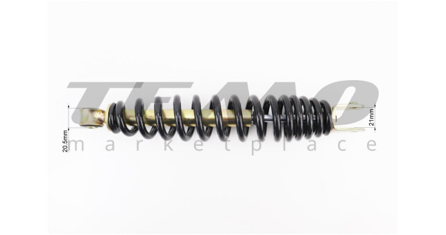 Амортизатор задній LIPAI GY6/Suzuki L-275 мм d-50 мм (втулка 10 мм вилка 8 мм) чорний - фото 3