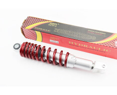Амортизатор задній NAIDITE GY6/Honda L-290 мм d-55 мм (втулка 10 мм вилка 8 мм) регульований червоний