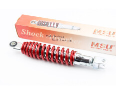 Амортизатор задній MSU GY6/Honda L-290 мм d-51 мм (втулка 10 мм вилка 8 мм) регульований червоний