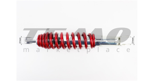 Амортизатор задній MSU GY6/Honda L-310 мм d-53 мм (втулка 10 мм вилка 8 мм) регульований червоний - фото 3