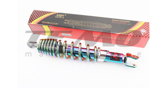 Амортизатор задний NAIDITE GY6/Honda L-320 мм d-55 мм (втулка 10 мм вилка 8 мм) регулируемый плазма - фото 1