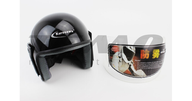 Шлем для мотоцикла KUROSAWA Z-122 M Чёрный открытый - фото 1