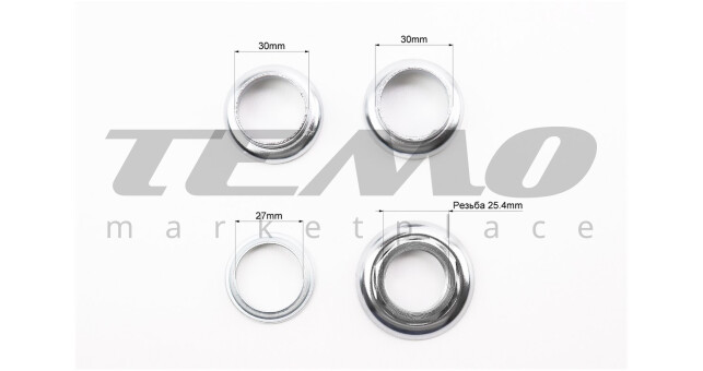 Кермова колонка 1" (30/25.4x30/27) різьбової вилки, SF-HP02 - фото 3
