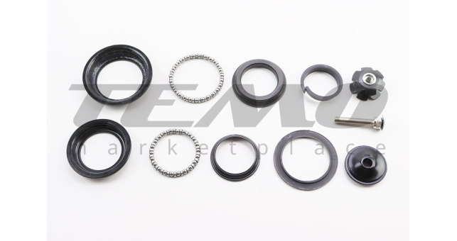 Кермова колонка 1-1/8&quot;x1-1/4&quot; (44/28,6x50.6/30 мм) безрізьбової вилки, напівінтегровані, чорні H-100 - фото 2