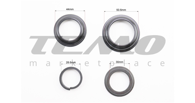 Кермова колонка 1-1/8&quot;x1-1/4&quot; (44/28,6x50.6/30 мм) безрізьбової вилки, напівінтегровані, чорні H-100 - фото 3