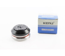 Кермова колонка 1-1/8"х1-1/4" (41,8/28,6x47/33) безрізьбової вилки, інтегровані, пром-підшипники, чорні KL-B560