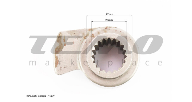 Храповик валу кікстартера CB125-300 - фото 3