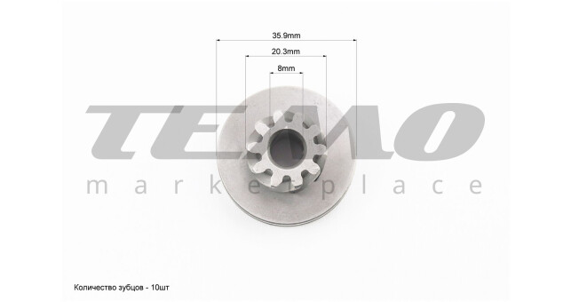 Храповик кікстартера Viper Yamaha JOG - фото 3