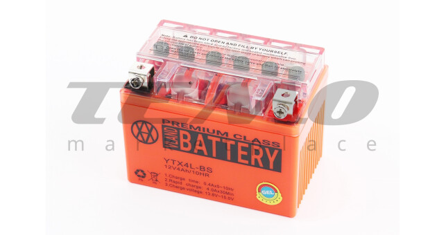 Мото акумулятор VLAND 12 Вольт 4Ah YTX4L-BS гелевий - фото 1