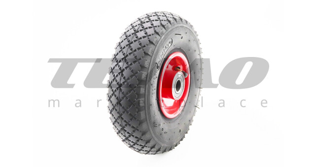 Колесо для тачки 3.00-4 під вісь 20 мм - фото 1