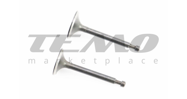 Клапан впускний (h-64; D-27; d-5,45), випускний (h-62; D-25; d-5,45) к-кт 2шт 170F - фото 1