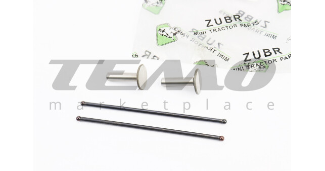 Толкатель (h-35; D-23; d-8) + штанга клапана к-кт 4шт 168F/170F - фото 1