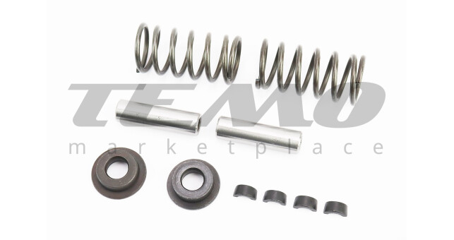 Клапанный механизм к-кт R175A/R180NM (пружина-2шт, + тарелка клапана-2шт, + направляющая d-7mm -2шт, + сухарь-4шт) - фото 1