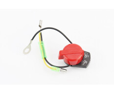 Кнопка остановки двигателя c проводом 168F/170F/173F/177F/182F/188F/190F Тип 7 (возможен незначительный налет)