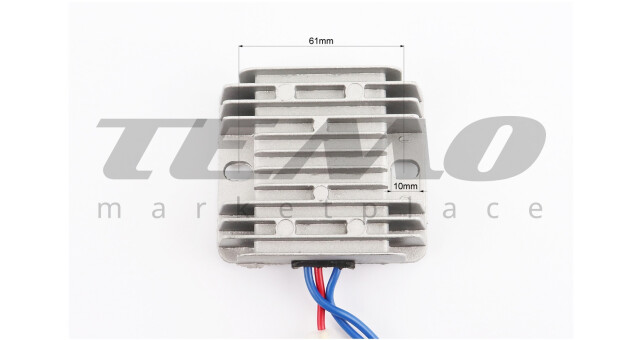 Регулятор напруги 178F/186F, 68x77mm, із запобіжником - фото 2