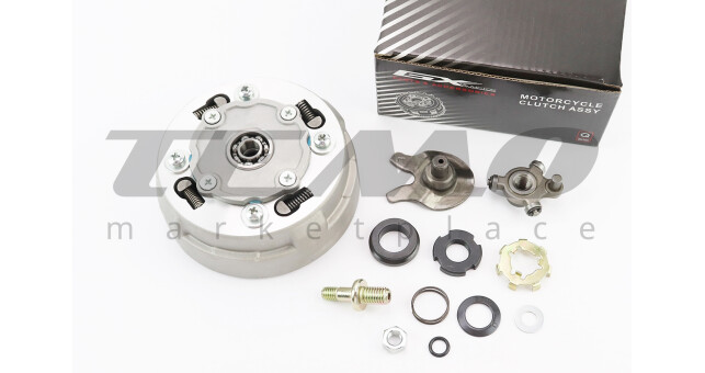 Сцепление трёхдисковое в сборе (корзина) Active 110cc - "автомат" + 11 детали - фото 1