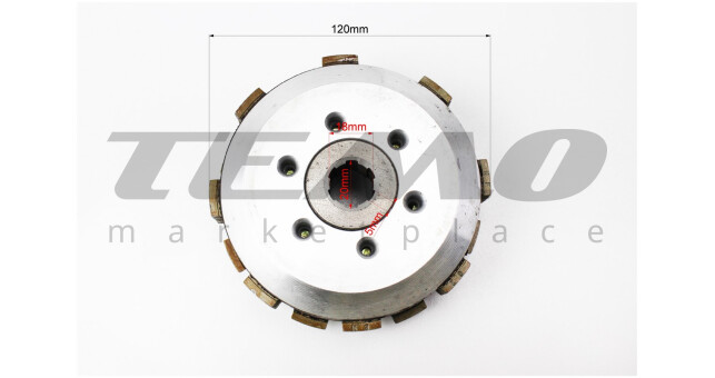 Сцепление, маховик в сборе (6 болтов, маховик 73 зуб.) ZUBR/F5 - фото 4
