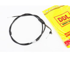 Трос газу DDL GY6 під карбюратор JH70 кріплення верхнє з шайбою з регулюванням по довжині трос 196 см кожух 186 см