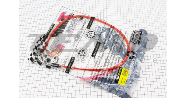 Трос газу TMMP ALPHA трос 86 см кожух 76 см червоний - фото 2