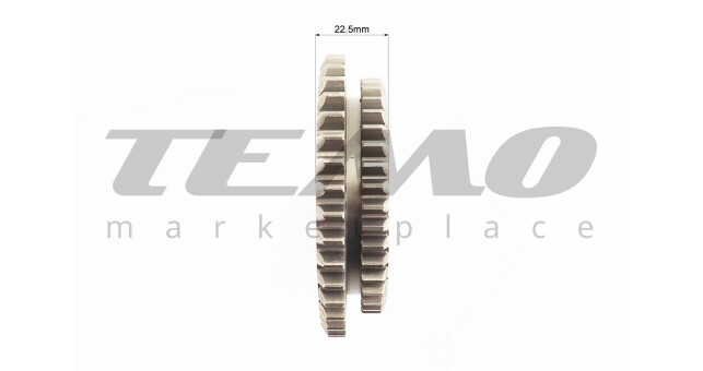 Шестерня КПП вторичного вала Z-39x40 d-32 мм - фото 4