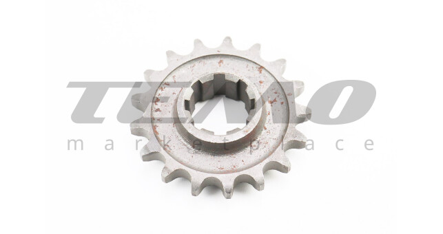 Редуктор фрези R175/180N/190N/195N - Зірка вторинного вала Z-17 81-1, 101-2 - фото 1