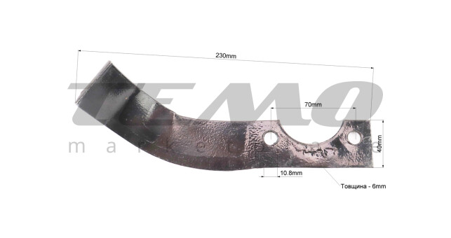 Нож фрезы 178F/186F ЛЕВЫЙ - фото 2