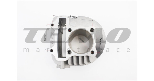 ЦПГ TEMO WH 150cc поршень 57.4 мм палец 15 мм - фото 4