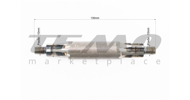 Редукторна косарка - Вал тарілки L-135mm - фото 2