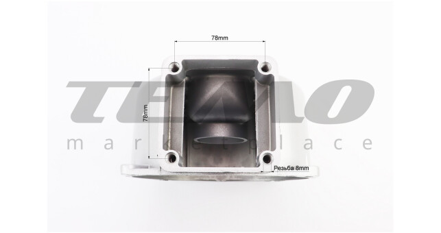 Корпус мотопомпы 2", фланец "треугольник" - фото 6