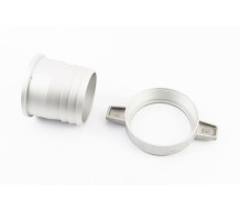 Перехідник мотопомпи з фланця на шланг, алюміній к-кт 2шт, 3"(74mm)
