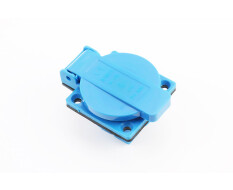 Розетка з кришкою 16A, 250V 2-3,5 кВт, синя