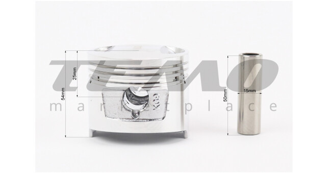 ЦПГ TATA CG150 поршень 62 мм палец 15 мм - фото 6