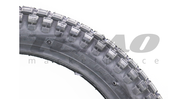 Шина для мотоцикла DELI CROSS TRAIL S-209A 2.75-17 камерна шипована - фото 3