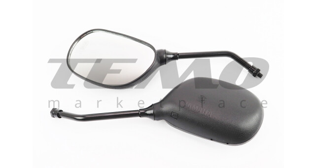 Зеркала Yamaha капля М8 чёрные комплект - фото 1