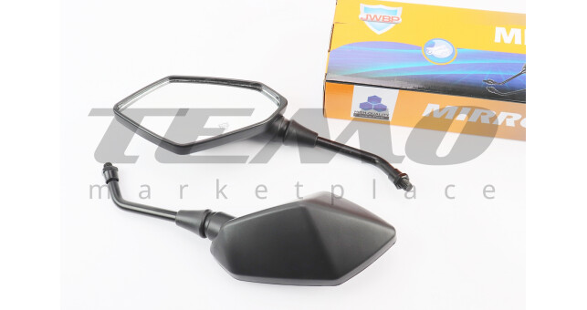 Зеркала JWBP призма М10 чёрные - фото 1