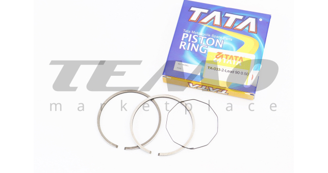 Кольца поршневые TATA Honda LEAD90 48 мм +0.50 замки верхние - фото 1