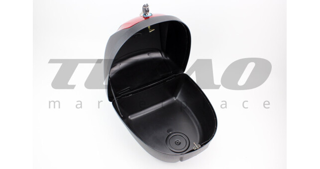 Кофр средний (пластмассовый) 395*395*300мм, крепл. болт-барашек, чёрный матовый HF-880 - фото 2