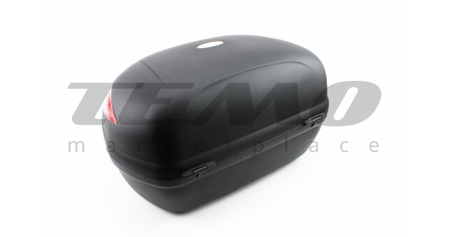 Кофр большой (пластмассовый) 550*420*340мм, крепл. быстросъёмное, чёрный матовый HF-885 - фото 2