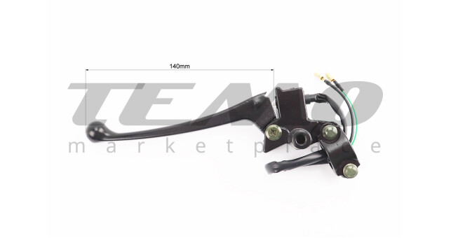 Важіль керма лівий з кріпленням під дзеркало (М8 права) GY6 50-100, тип 2 - фото 3