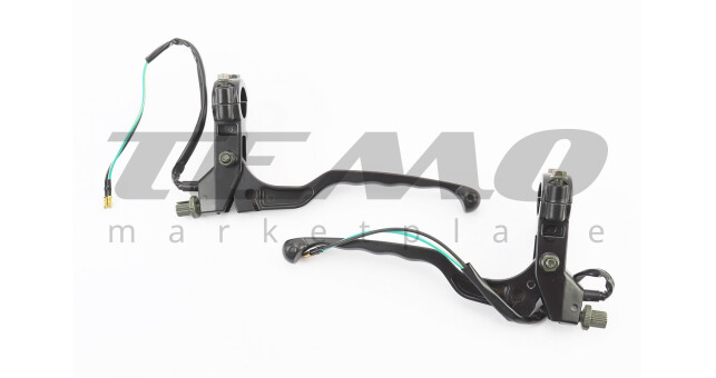 Важелі керма лівий, правий з кріпленням під дзеркало, к-кт 2шт (М10 права) МОТО CG / CB - фото 2