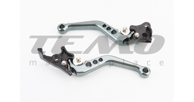 Важелі керма TUNING (з регулюванням натискання) - лівий, правий к-кт 2шт (під диск. / барабан. гальмо) ГРАФІТ - фото 2