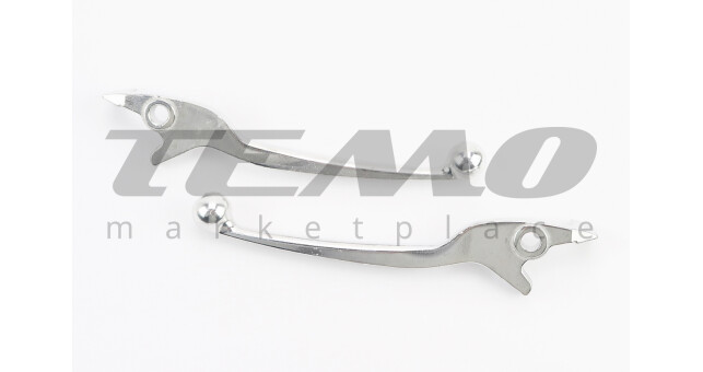 Важелі керма ліве, праве к-кт 2шт (диск. гальмо) "хром" - фото 1