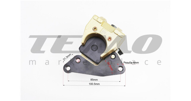 Тормозной суппорт Honda DIO50 с колодками - фото 4