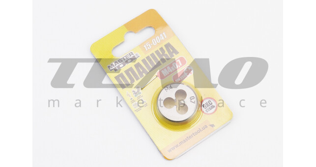 Плашка для нарізання різьби M4х0,7мм 9ХС DIN 233 - фото 2