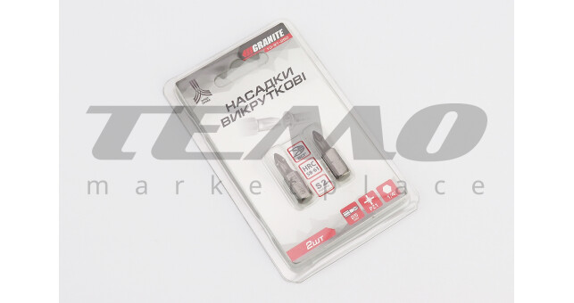 Біта PZ1 25мм 1/4" S2 2шт - фото 2