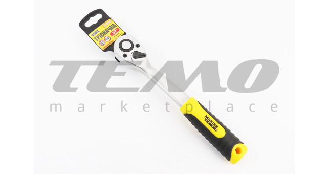 Тріскачка з вигнутою ручкою 1/2" 72 зуба - фото 1