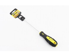 Отвёртка магнитная шлицевая SL4х150мм ручка с TPR покрытием